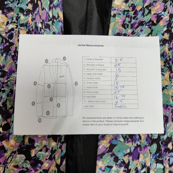 Mossimo Mixed Print Blazer - Small - Picture 9 of 9